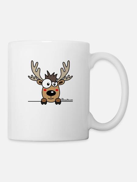 Baby Renne Noël, Cadeaux - Mug blanc - blanc