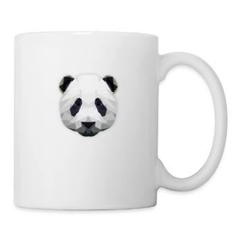 Low Poly Panda - Tasse - Weiß - Rechts