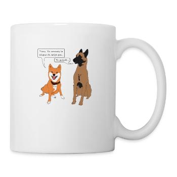 blague belge - Mug blanc - blanc - Droite