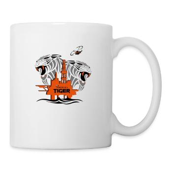 North Sea Tiger Oil Rig North Sea Aberdeen. - Mug - white - Right