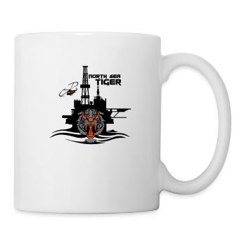 North Sea Tiger Oil Rig Platform Aberdeen - Mug - white - Right