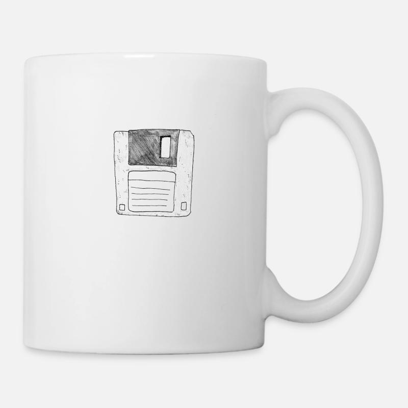 Floppy Disk MP - Tasse - Weiß