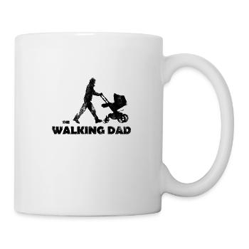 Walking Dad Schwarz - Tasse - Weiß - Rechts