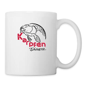 Karpfenjäger - Tasse - Weiß - Rechts