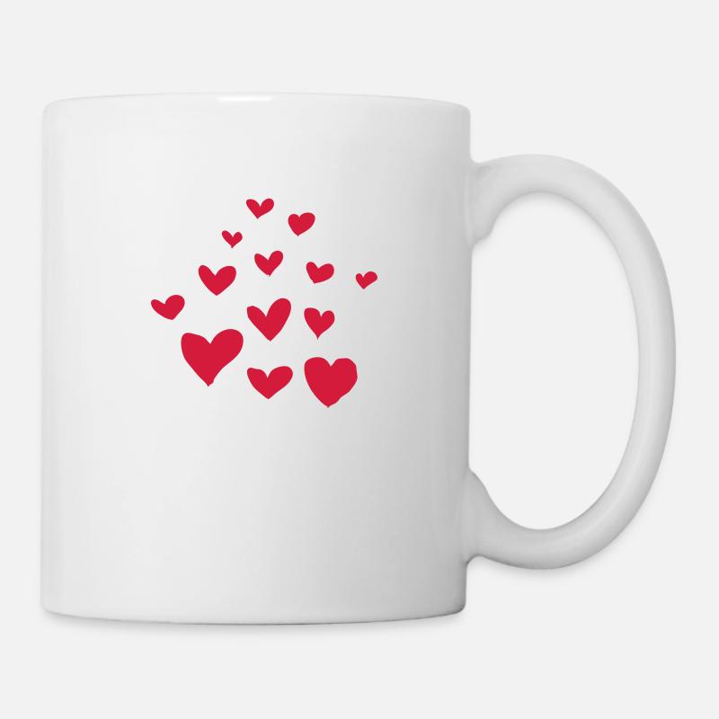 hearts - Mug - white