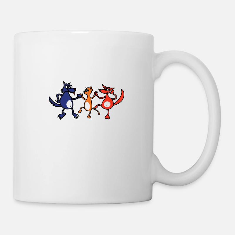 j'entends le loup le renard et la belette - Mug blanc - blanc