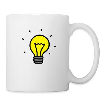 Glühbirne - Idee 3 - Tasse - Weiß - Rechts