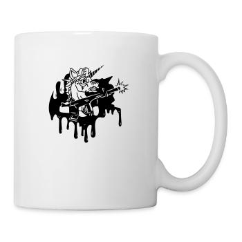 Einhorn Power - Tasse - Weiß - Rechts