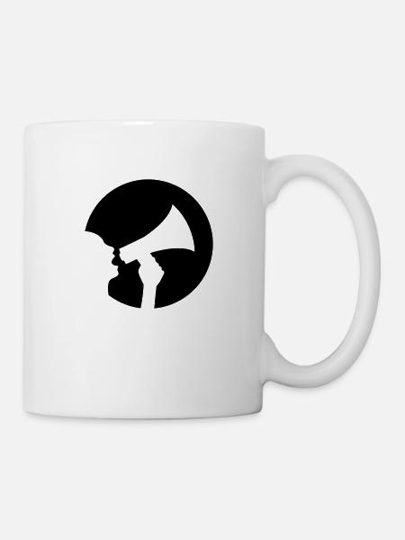 Megaphon - Tasse - Weiß