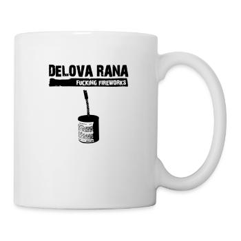 Delova Rana 75mm Fucking Fireworks Böller Geschenk - Tasse - Weiß - Rechts