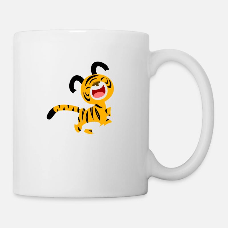 Petit Tigre Qui Rit par Cheerful Madness!! - Mug blanc - blanc