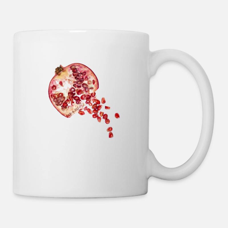 Granatapfel - Tasse - Weiß
