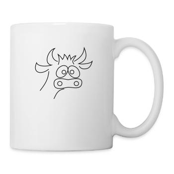 Ach schau, Kuh - Oh look, cow - Tasse - Weiß - Rechts