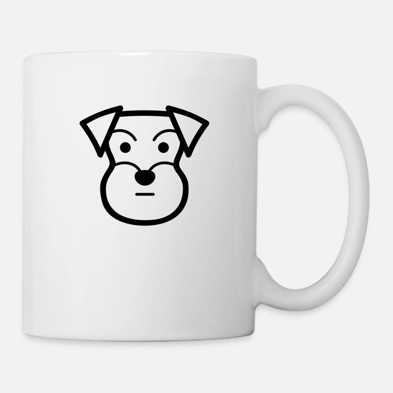 Schnauzer - Tasse - Weiß