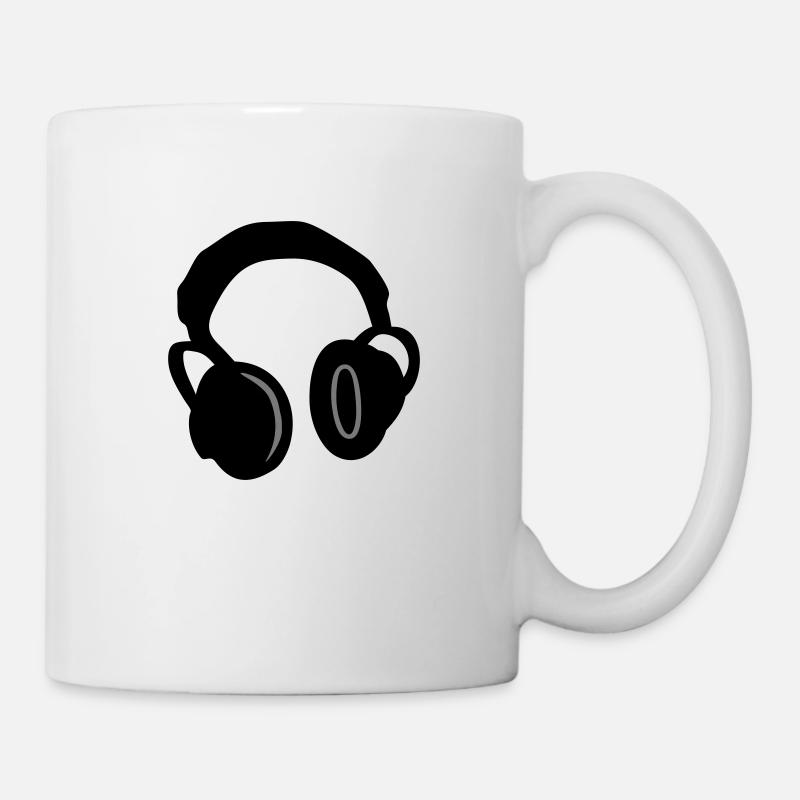 Kopfhörer - Headphones - Tasse - Weiß