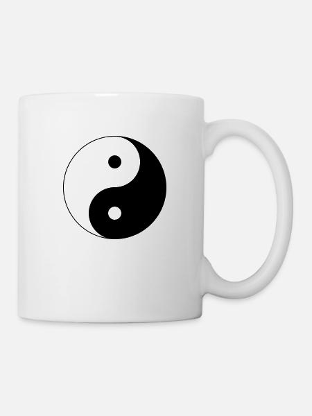 Yin-und-Yang - Tasse - Weiß