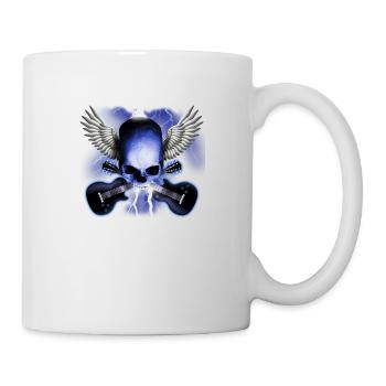skull_and_wings_and_guitars - Mug - white - Right