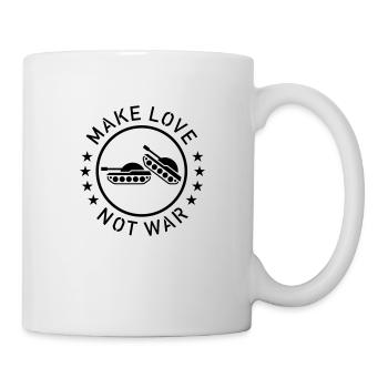 Make Love Not War (1C) - Tasse - Weiß - Rechts