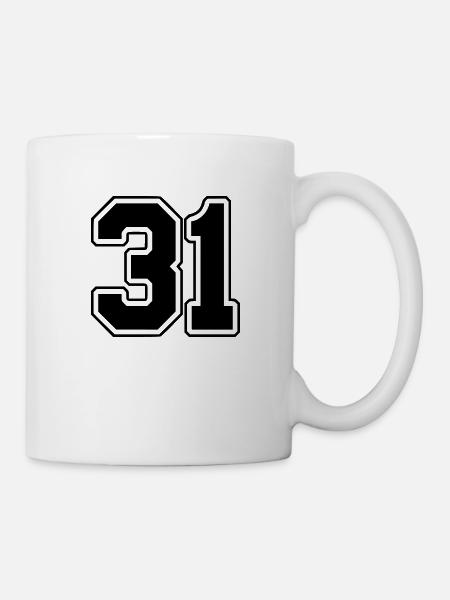 31_Schwarz - Tasse - Weiß