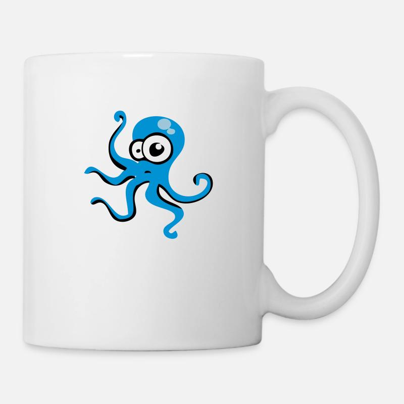 Pieuvre - Mug blanc - blanc
