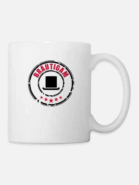 Bräutigam Stempel - Tasse - Weiß