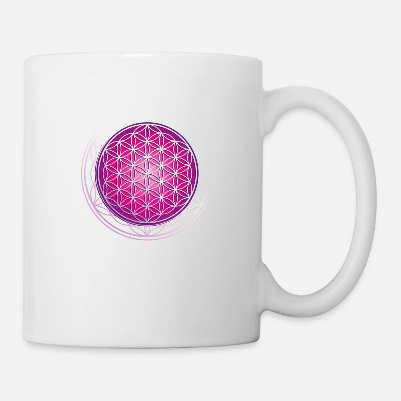 Blume des Lebens - Tasse - Weiß