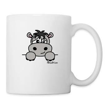 Hippopotame Prénom - Texte à personnaliser - Mug blanc - blanc - Droite