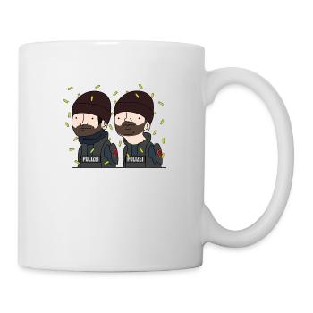 Les écoutilles de balles! - Mug blanc - blanc - Droite