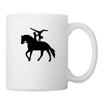 Doppelvoltigieren Handstand rückwärts - Tasse - Weiß - Rechts