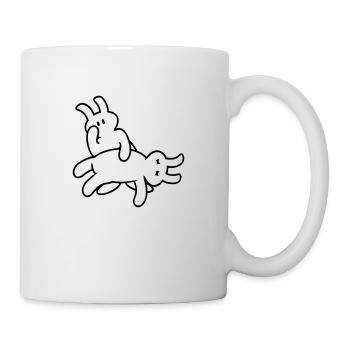 romeo and juliet death scene (Häschen / rabbits,1c - Mug - white - Right