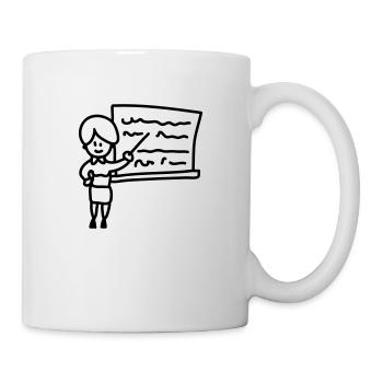 Lehrerin - Line - Tasse - Weiß - Rechts