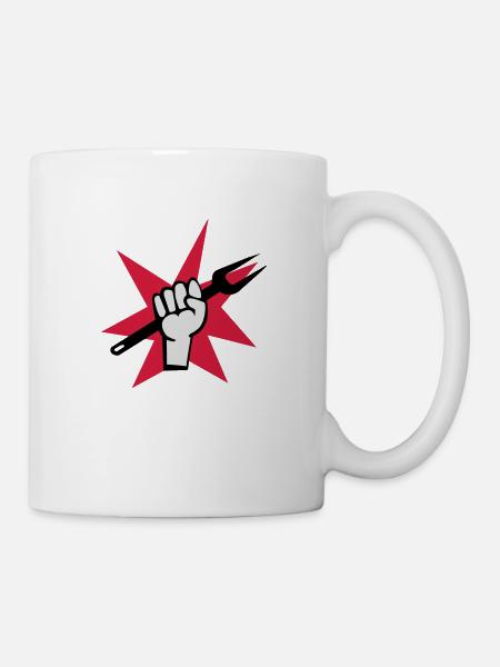 Grill - Tasse - Weiß