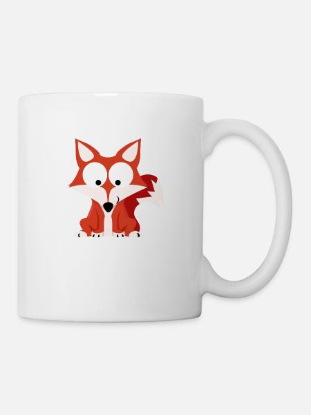 Waldserie II. Fuchs - Tasse - Weiß