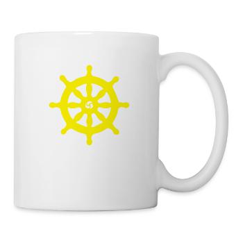 SCHIFF STEUERRAD - Tasse - Weiß - Rechts