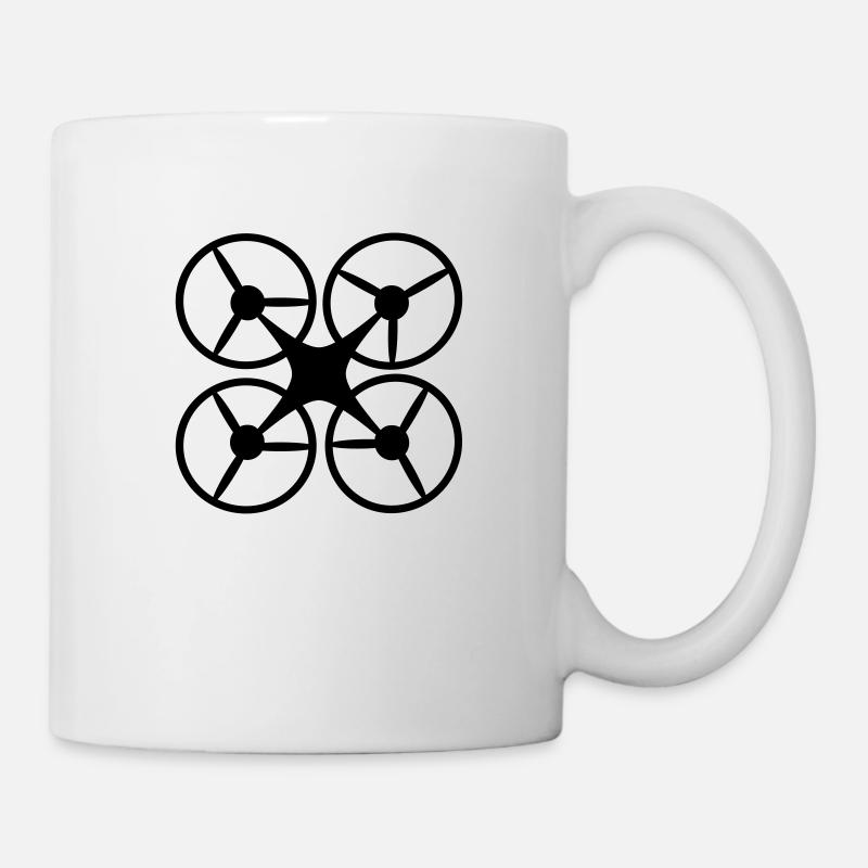 Drohne - Tasse - Weiß