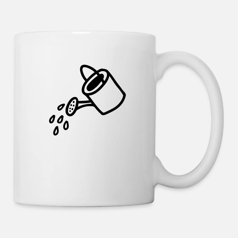 Gießkanne - Line - Tasse - Weiß