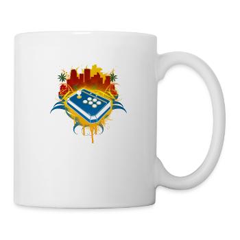 Arcade Gamer-Stadt - Tasse - Weiß - Rechts