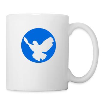 Friedenstaube Taube Frieden - Tasse - Weiß - Rechts