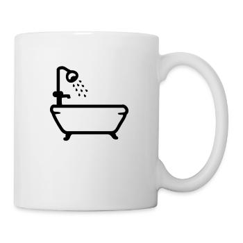 Badewanne - Dusche - Line - Tasse - Weiß - Rechts