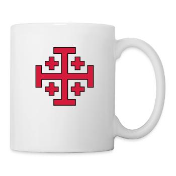 Jerusalem Cross - Mug - white - Right