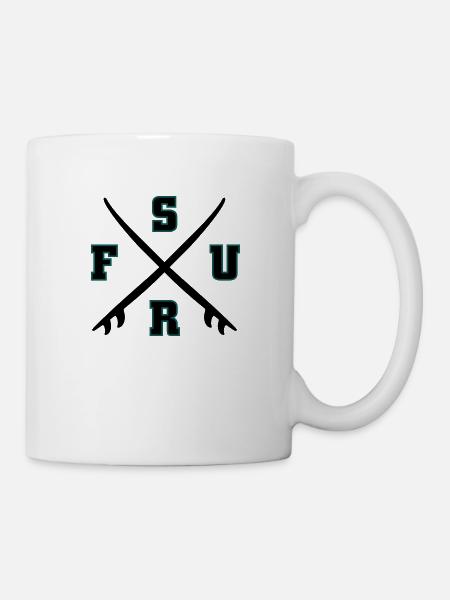 Surf Logo - Mug blanc - blanc