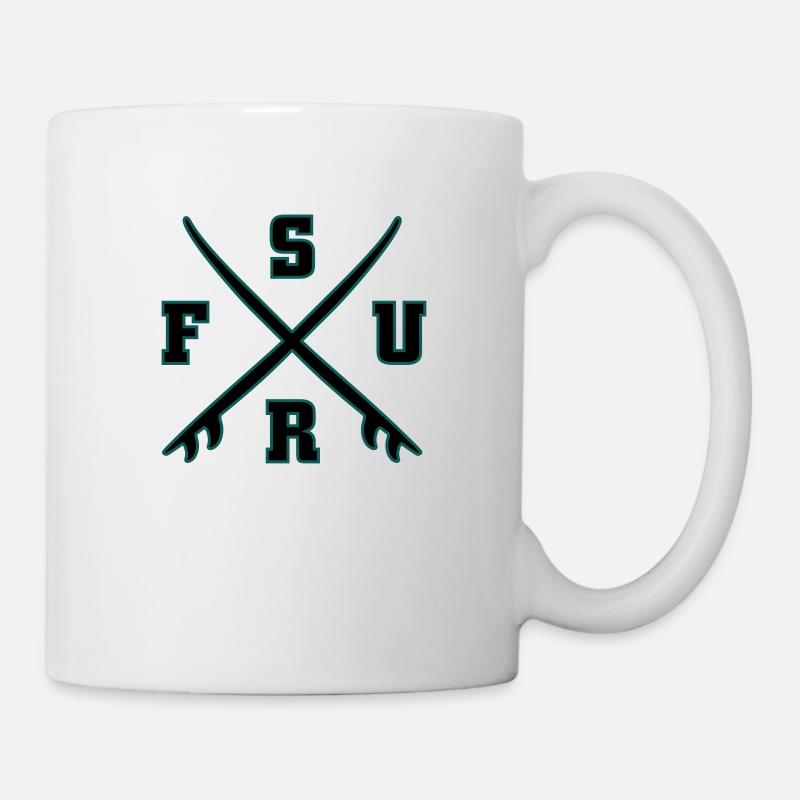 Surf Logo - Mug blanc - blanc