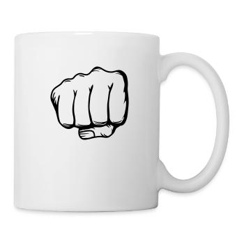 poing - Mug blanc - blanc - Droite
