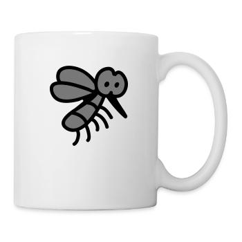 Mücke - Insekt - Tasse - Weiß - Rechts