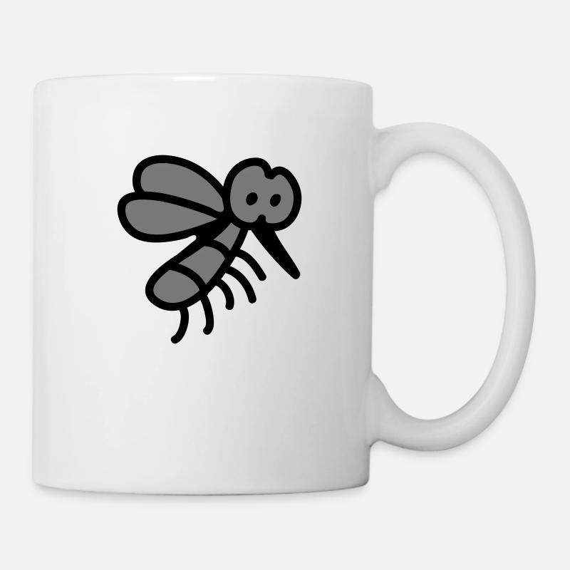 Mücke - Insekt - Tasse - Weiß