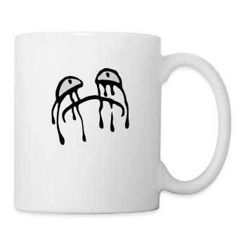 Weeping sad face tears unhappy - Mug - white - Right