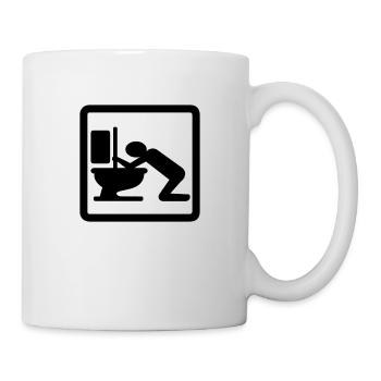 vomit v2 - Kotzen v2 - Tasse - Weiß - Rechts