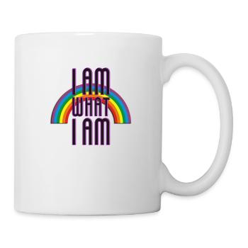 JE SUIS CE QUE JE SUIS - RAINBOW - Mug blanc - blanc - Droite