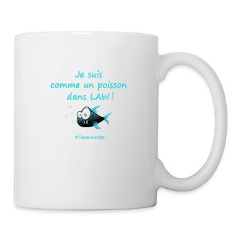 Comme un poisson - Mug blanc - blanc - Droite