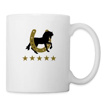 chevaux - Mug blanc - blanc - Droite